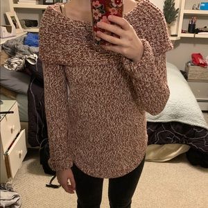 Off the shoulder Abercrombie sweater